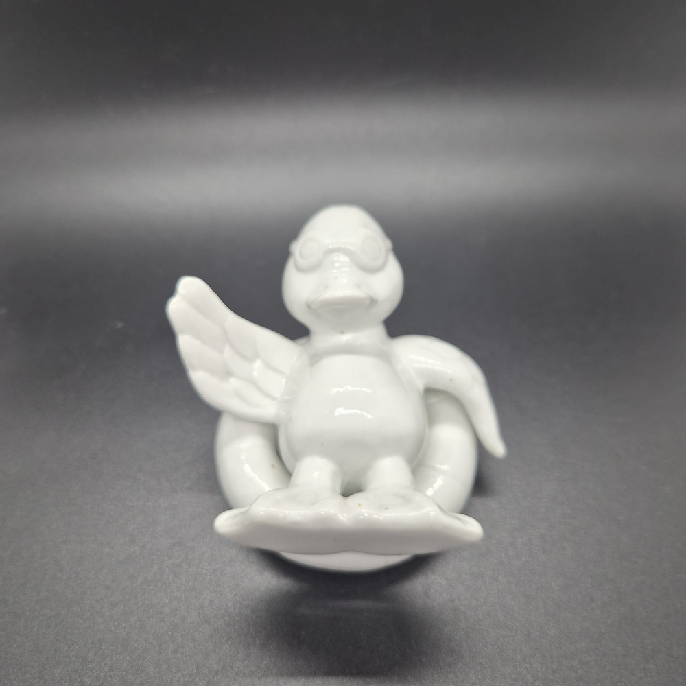 Ceramic Duck Figurine - White